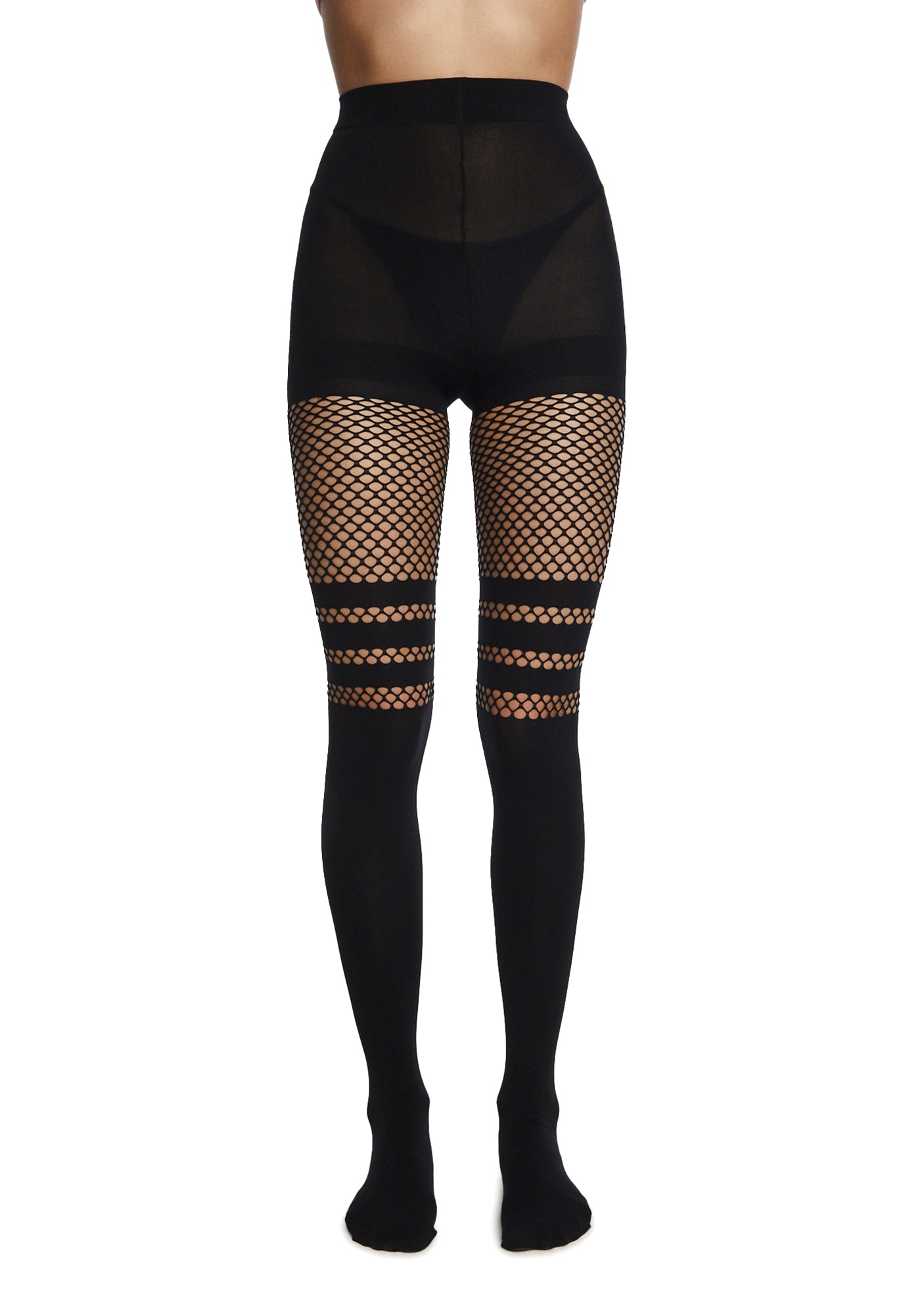 Varsity Fishnet Tights Dolls Kill