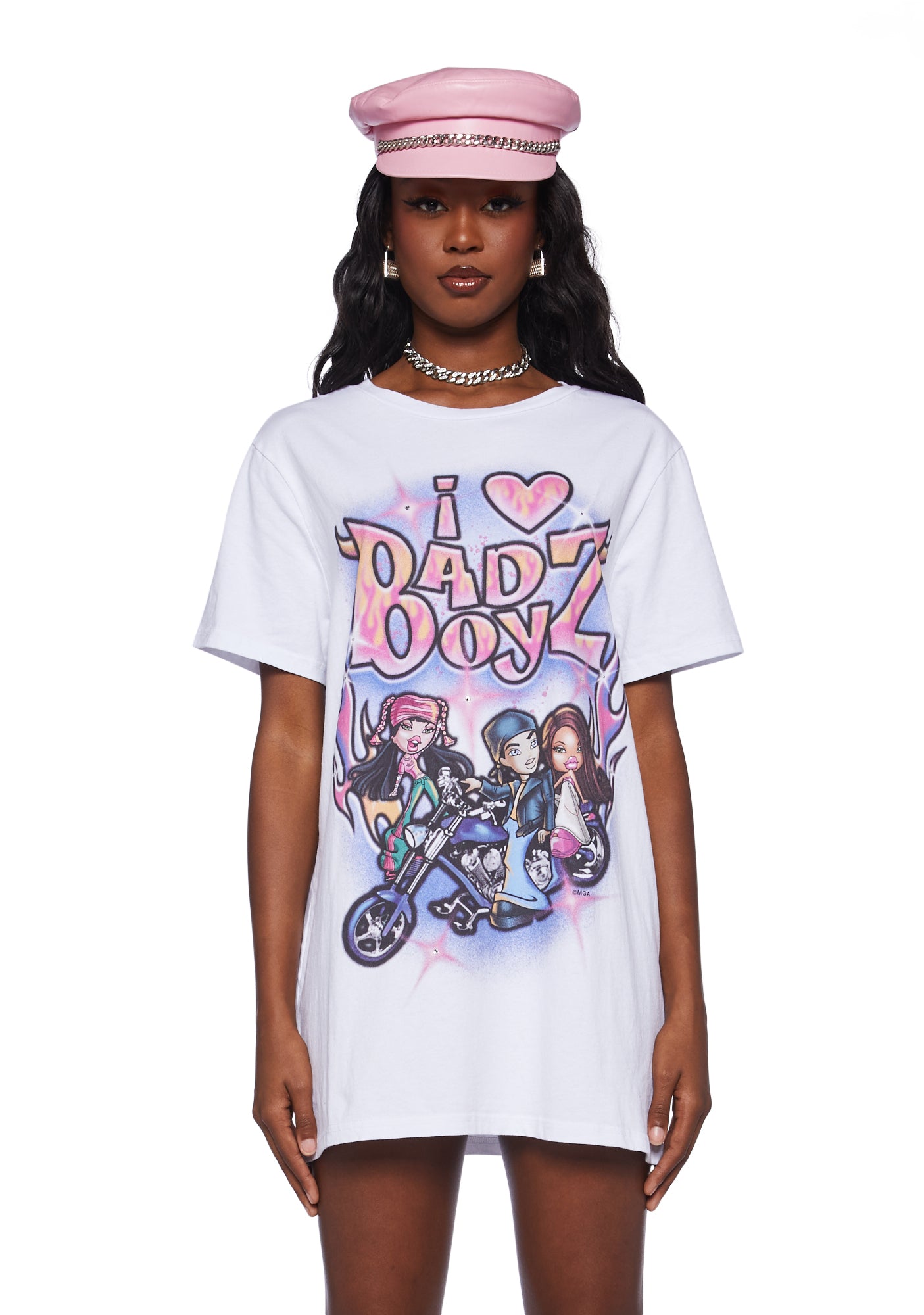 Dolls Kill X Bratz Airbrush Graphic Oversized Bad Boyz Tee