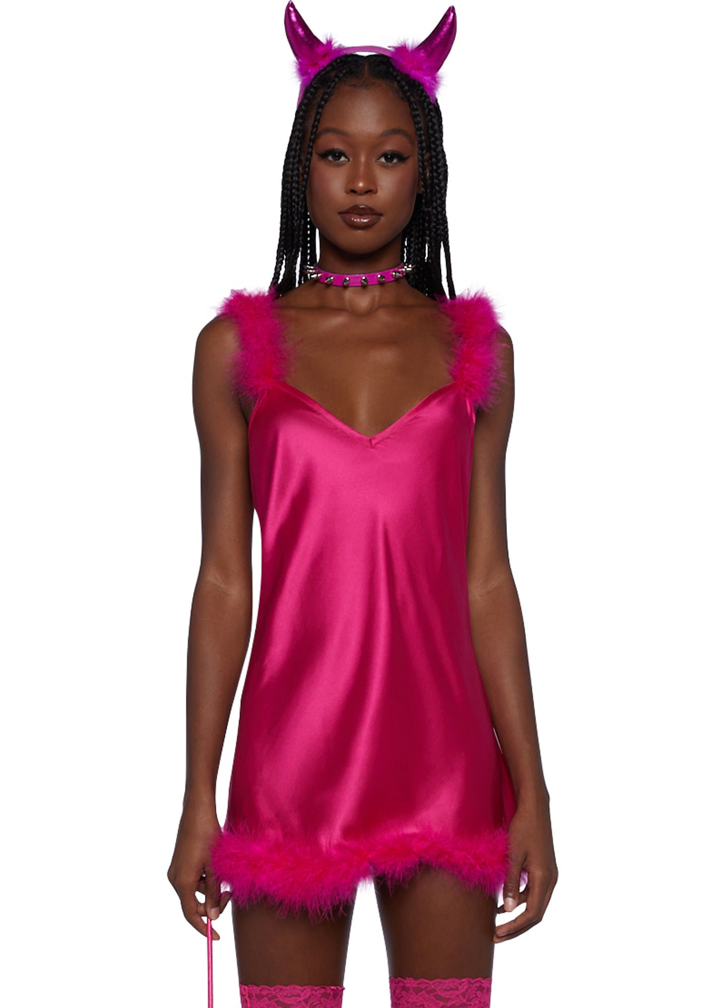 Trickz N Treatz Sexy Devil Dress Costume - Hot Pink Trickz N Treatz Sexy Devil Dress Costume - Hot Pink