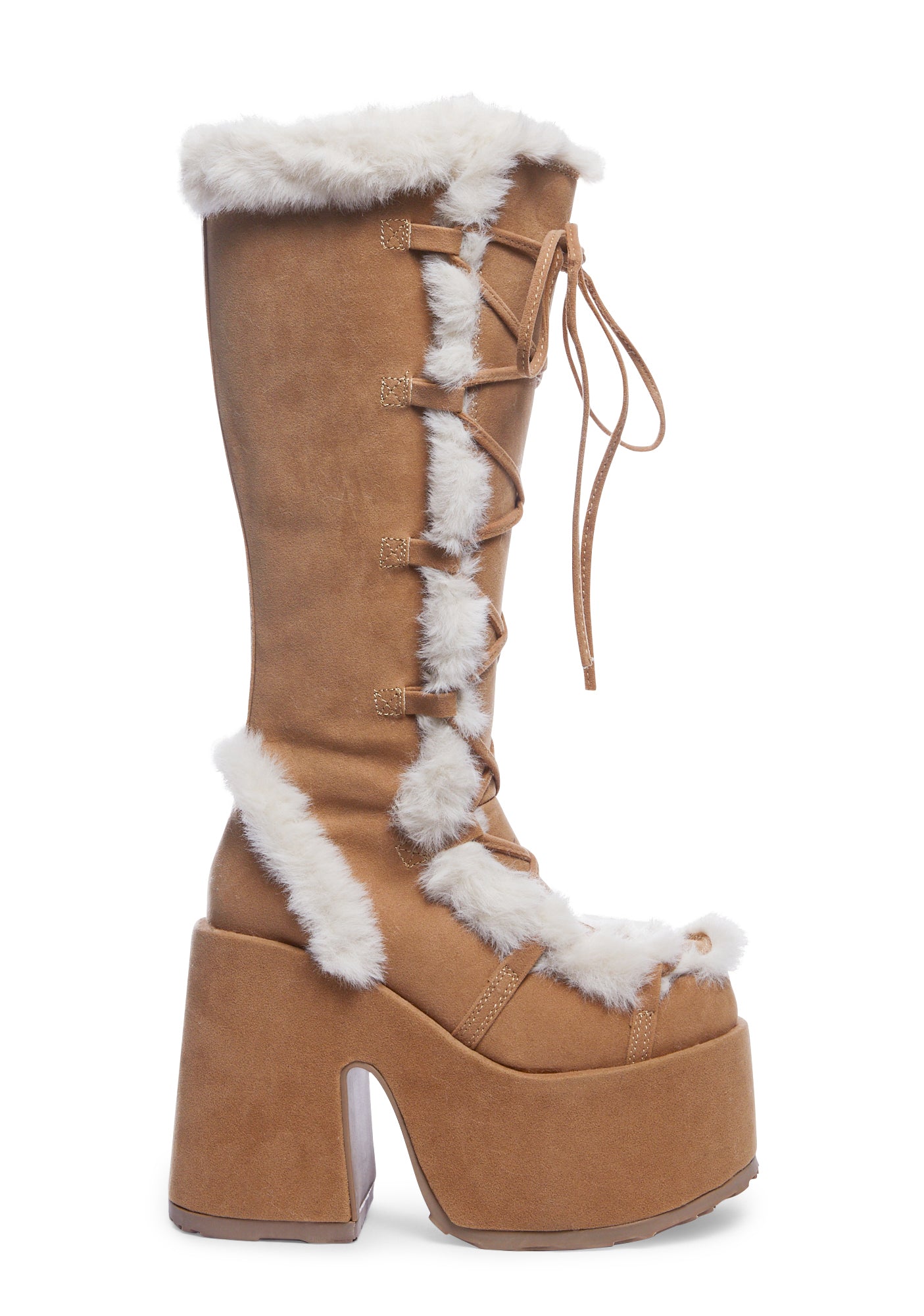 Camel platform boots hot sale