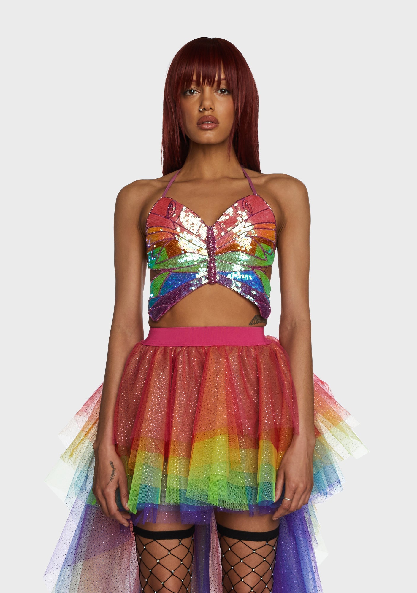Sequin butterfly top outlet