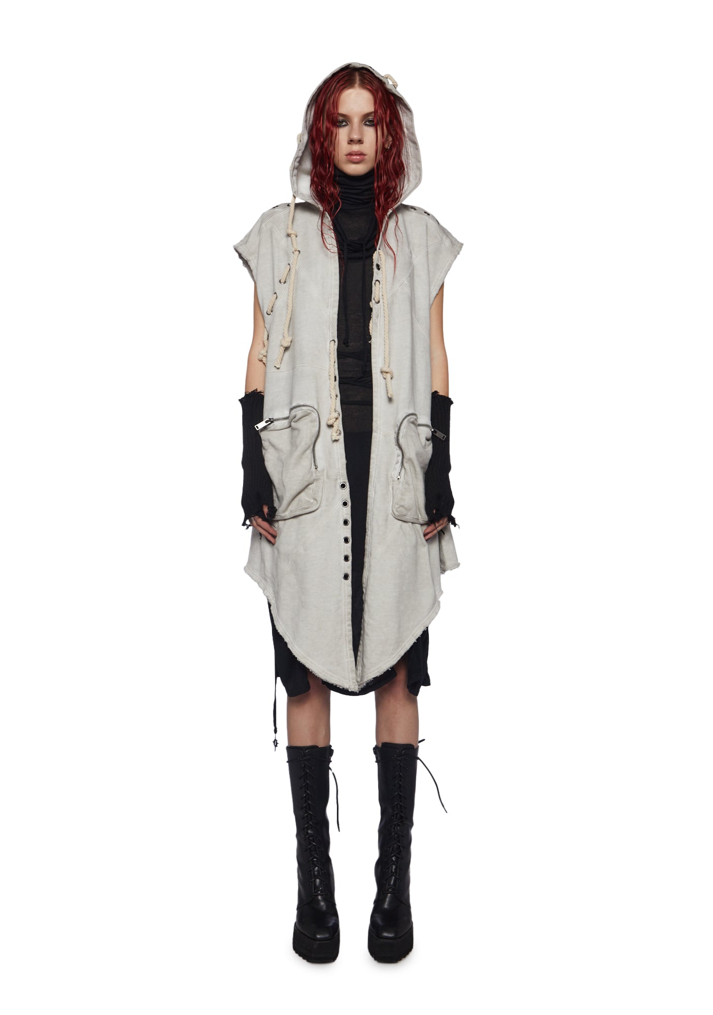 Hooded cargo deals vest