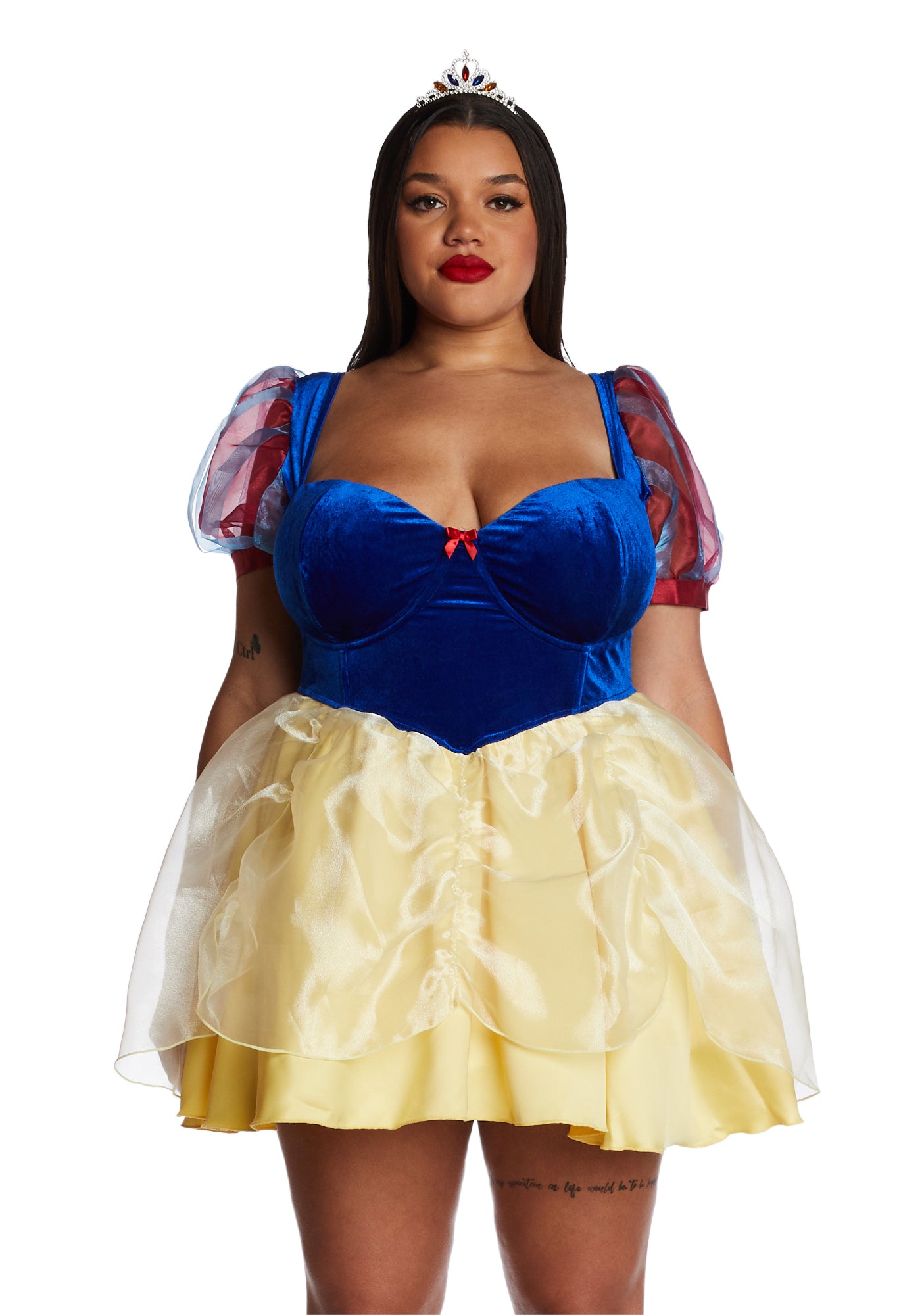 Plus Size Snow White Princess Costume - Blue Yellow Red – Dolls Kill