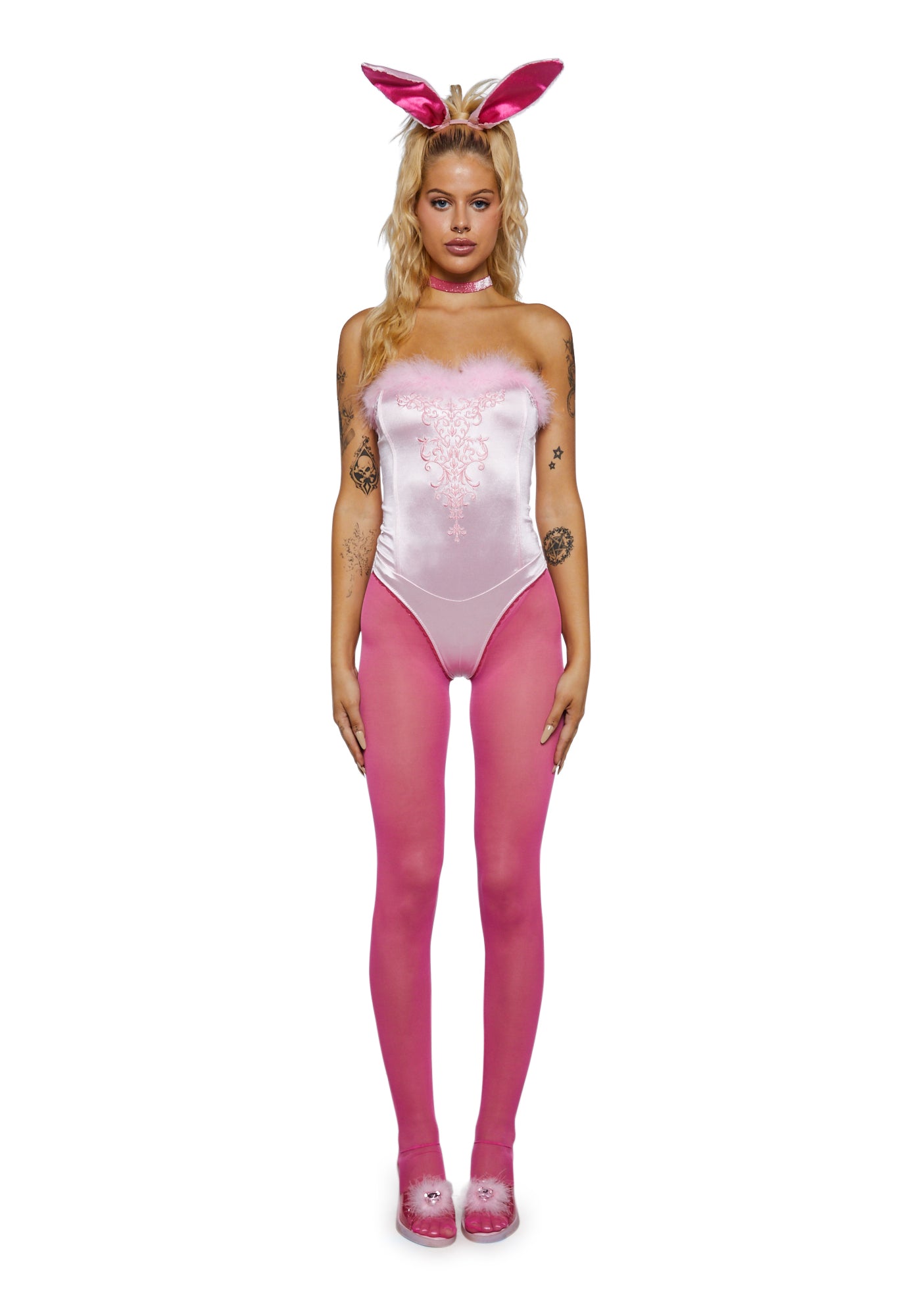 Legally Blonde Bunny Movie Sexy Womens Halloween Costume Pink Dolls Kill