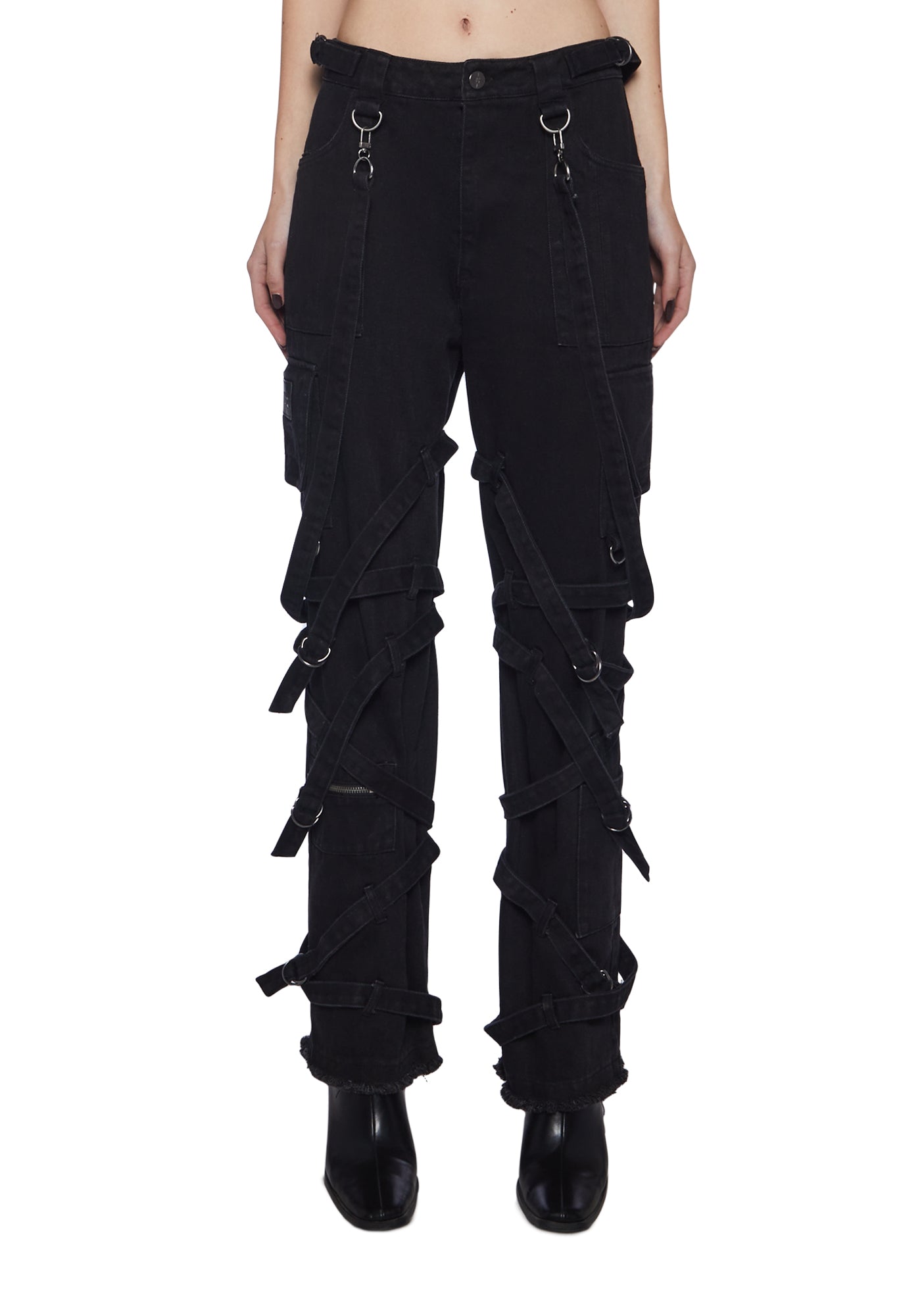 Scatter Brain Jeans Black Denim Super Baggy Wide Leg Y2K