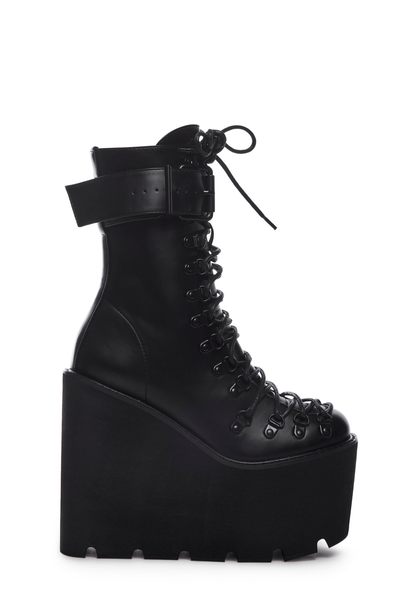 Current Mood Vegan Leather Platform Boots - Black