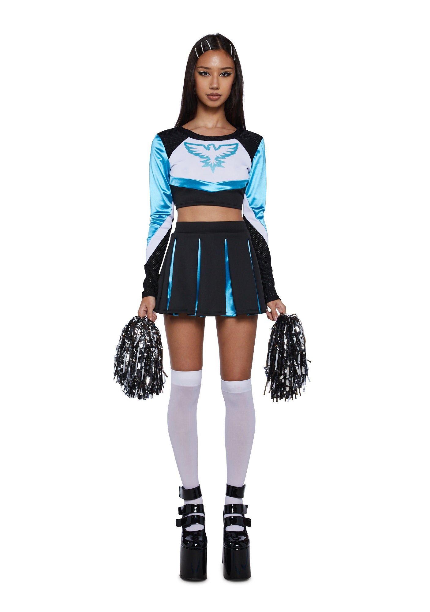 Euphoria Cheerleading Costume - Blue/Black – Dolls Kill
