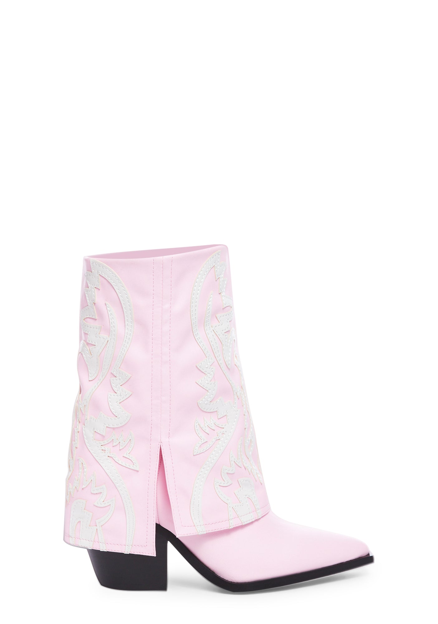 Pink fendi cowboy online boots