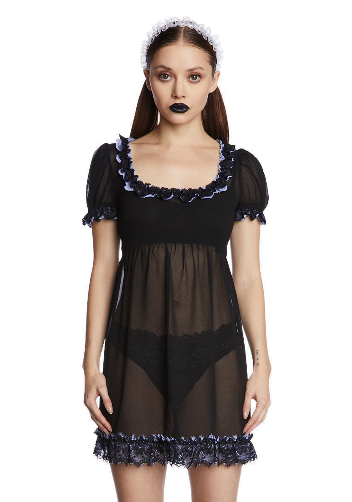 ワンピース melt the lady wide fur mini dress Melt the lady wide fur mini dress ワンピース