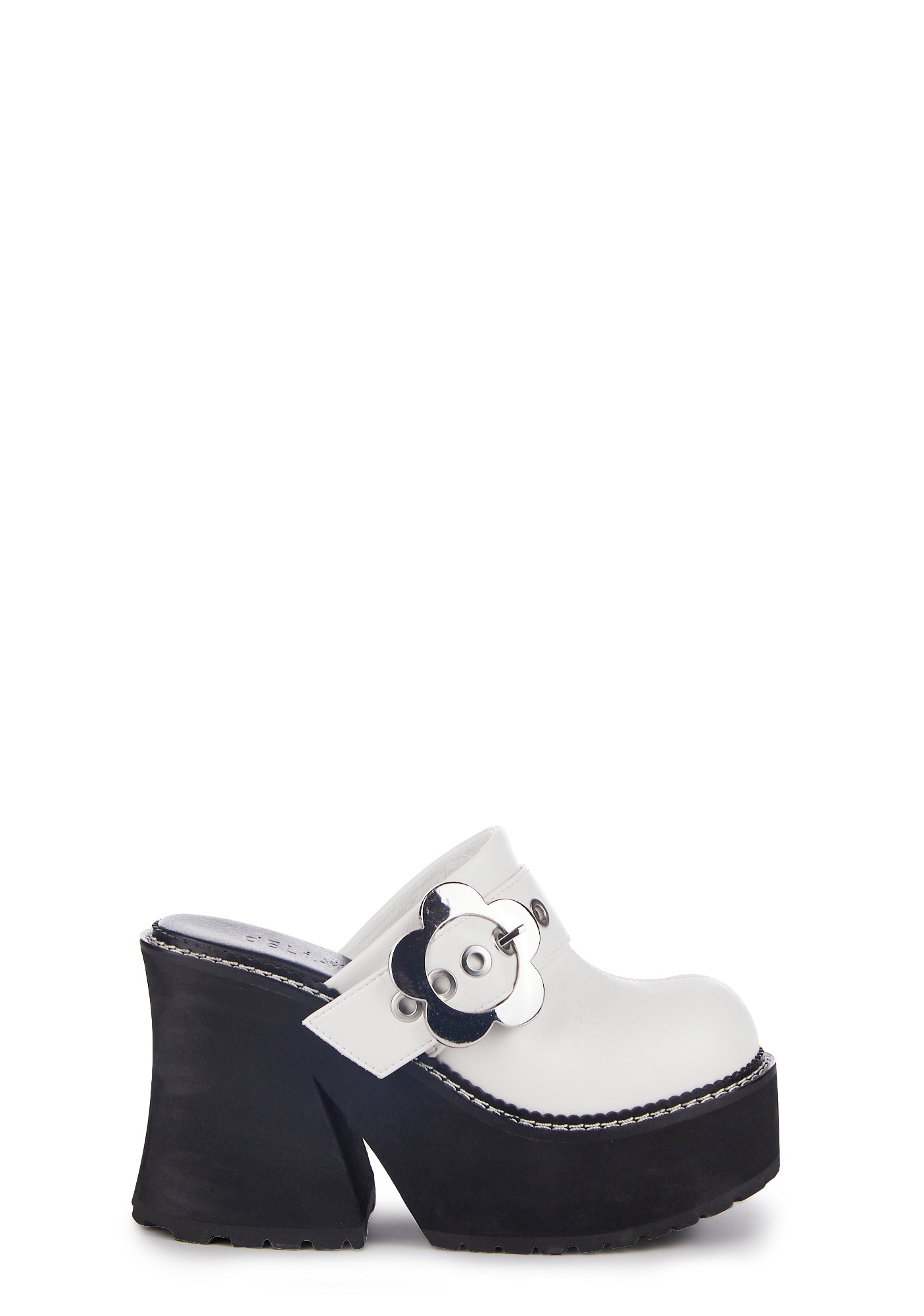 White platform clogs cheap