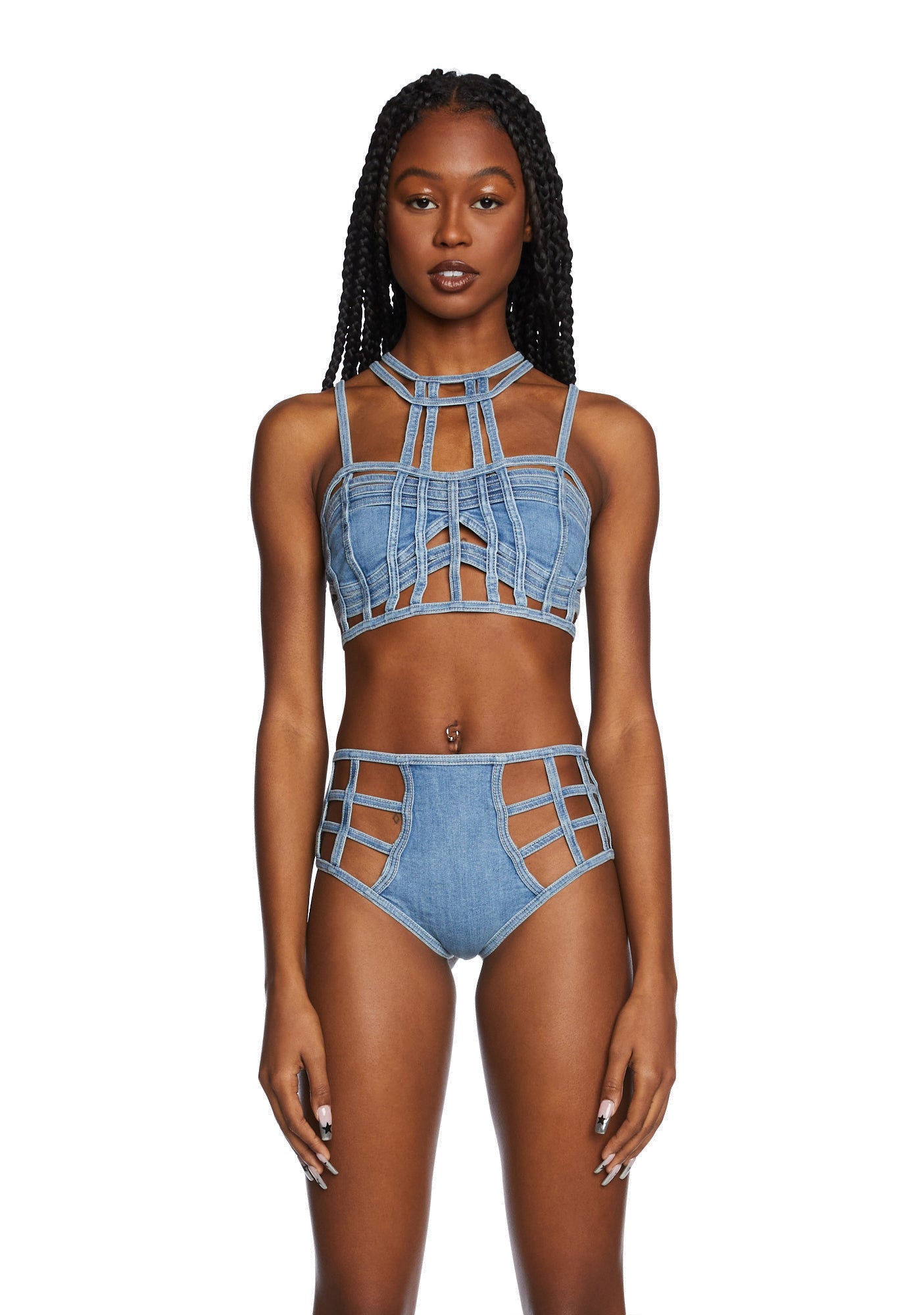 Caged bustier online