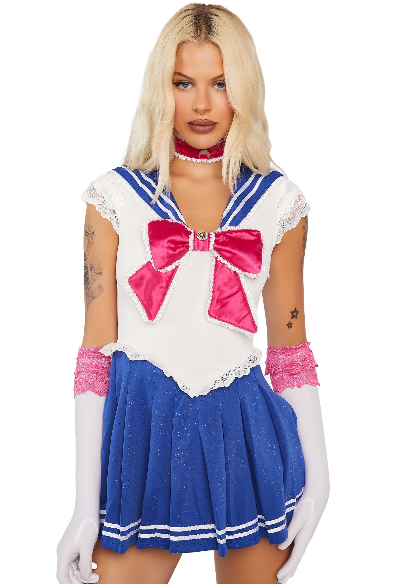 Sexy Sailor Moon Costume White/Blue – Dolls Kill