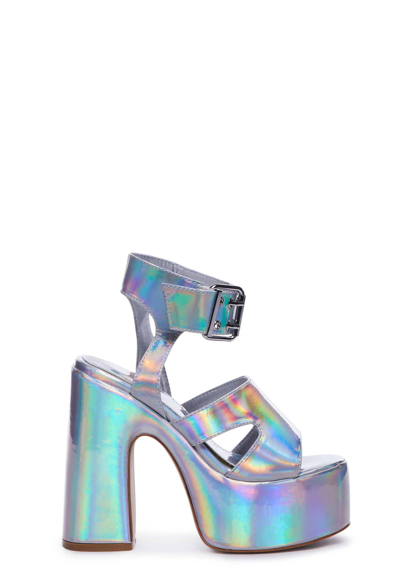 Holographic chunky heels store