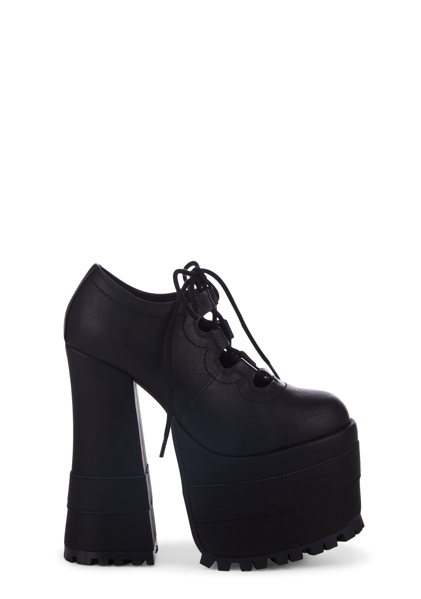 Current Mood Platform Oxford Heels Black Dolls Kill
