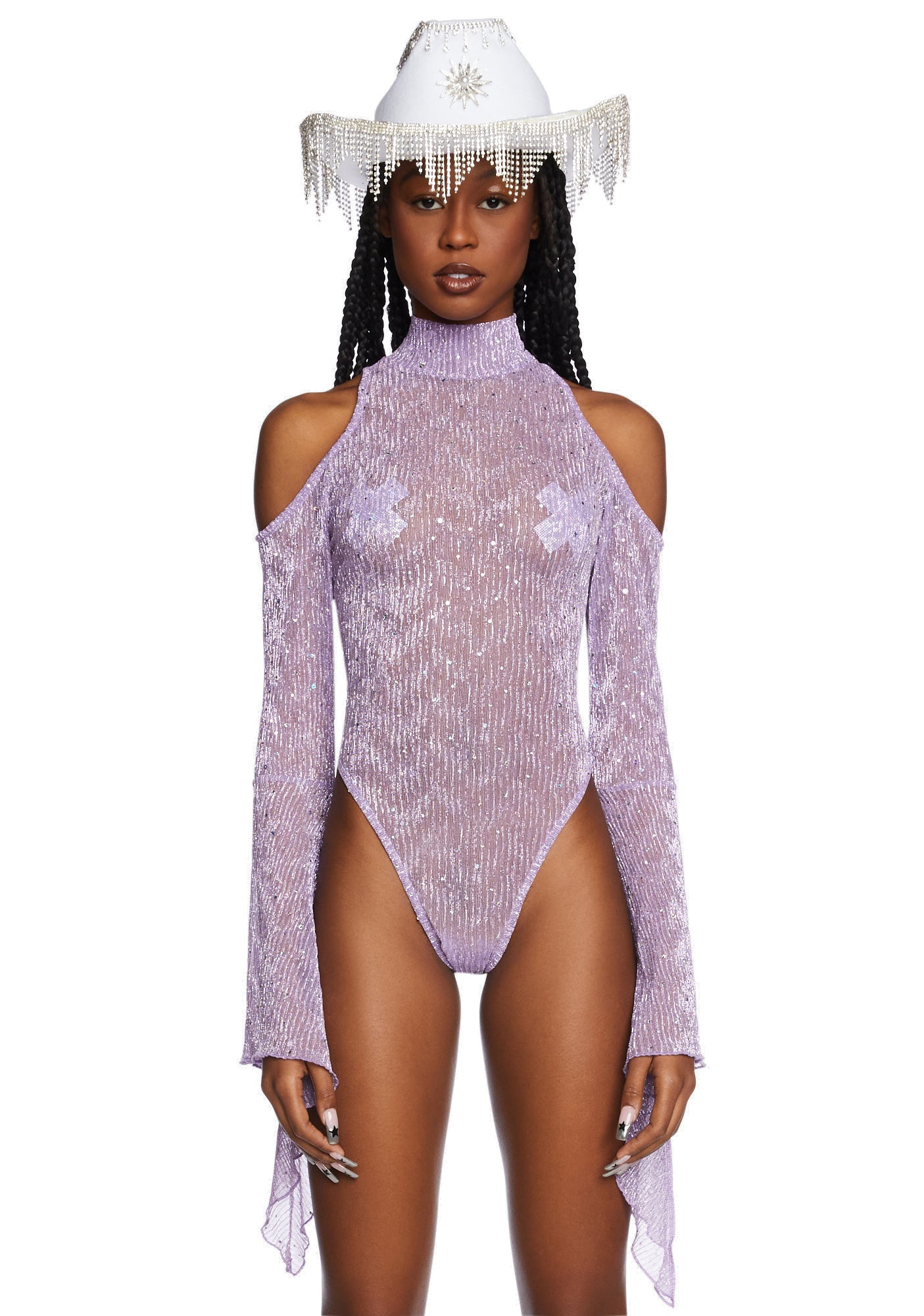 Club l sequin top