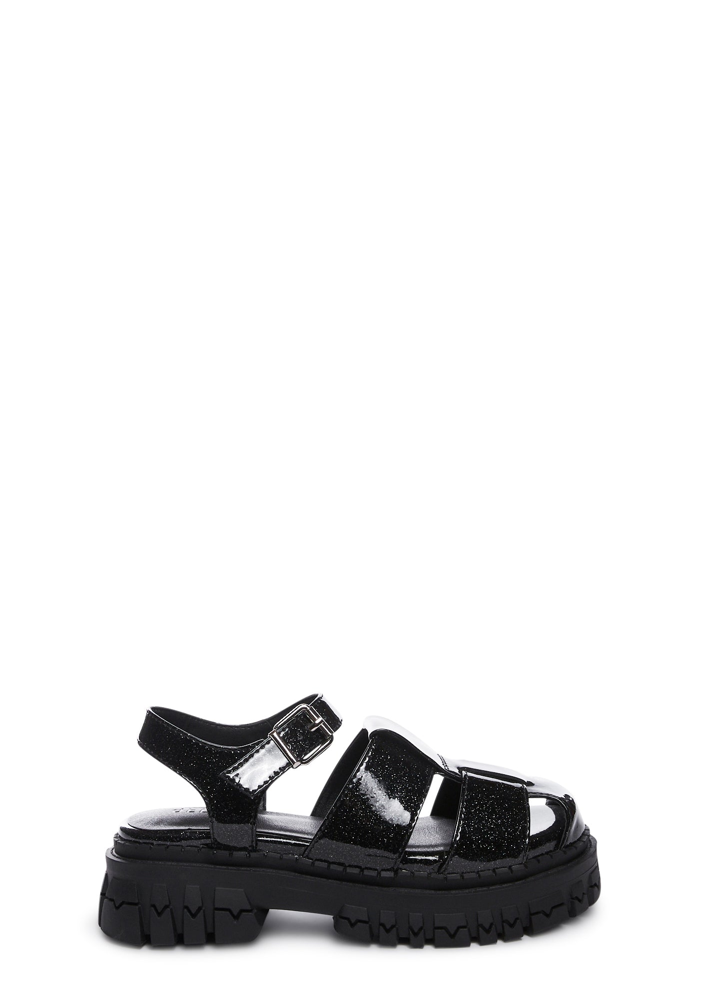 dELiA s by Dolls Kill Holographic Platform Sandals Black