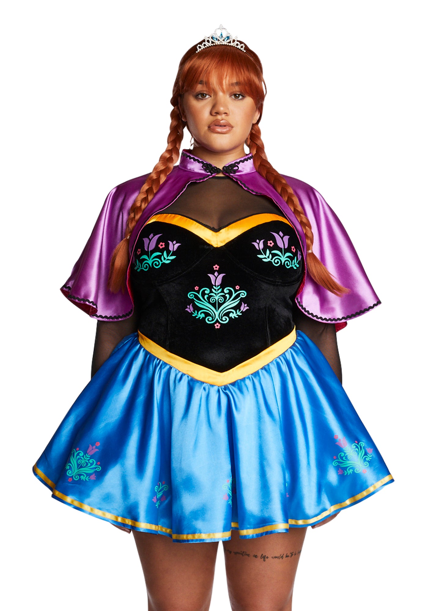 Plus Size Nordic Princess Anna Frozen Sexy Womens Halloween