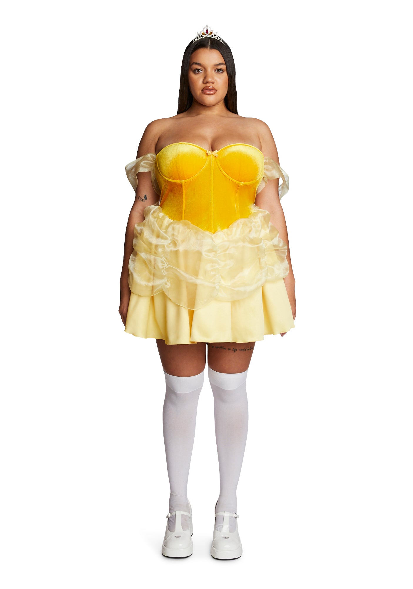 Plus Size Princess Belle Sexy Womens Halloween Mini Dress Costume - Yellow Dolls Kill Plus Size Princess Belle Sexy Womens Halloween Mini Dress Costume - Yellow Dolls Kill