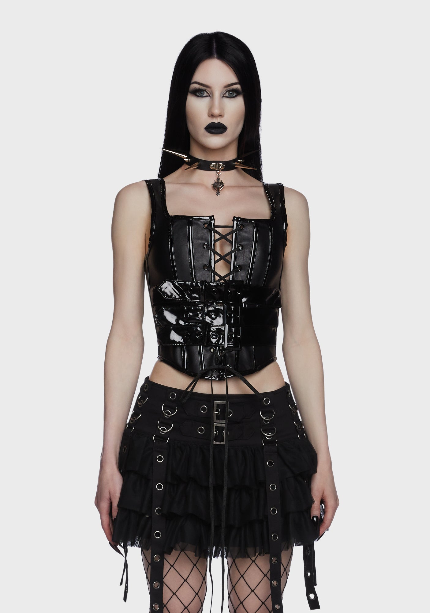 On My Own Time Corset Top - Black