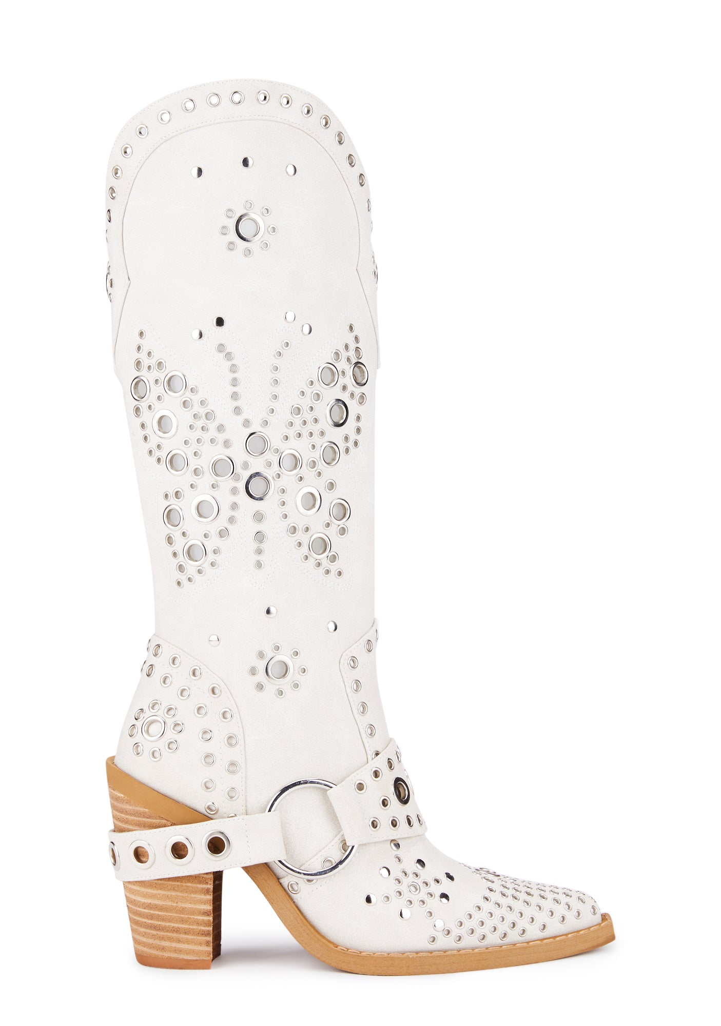Current Mood Butterfly Cowboy Boots White – Dolls Kill