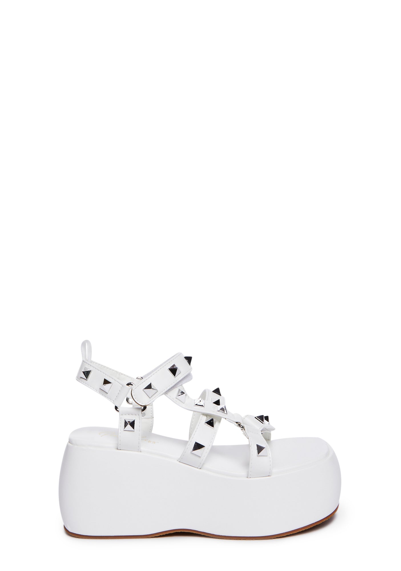 Studded Platform Sandals White Dolls Kill