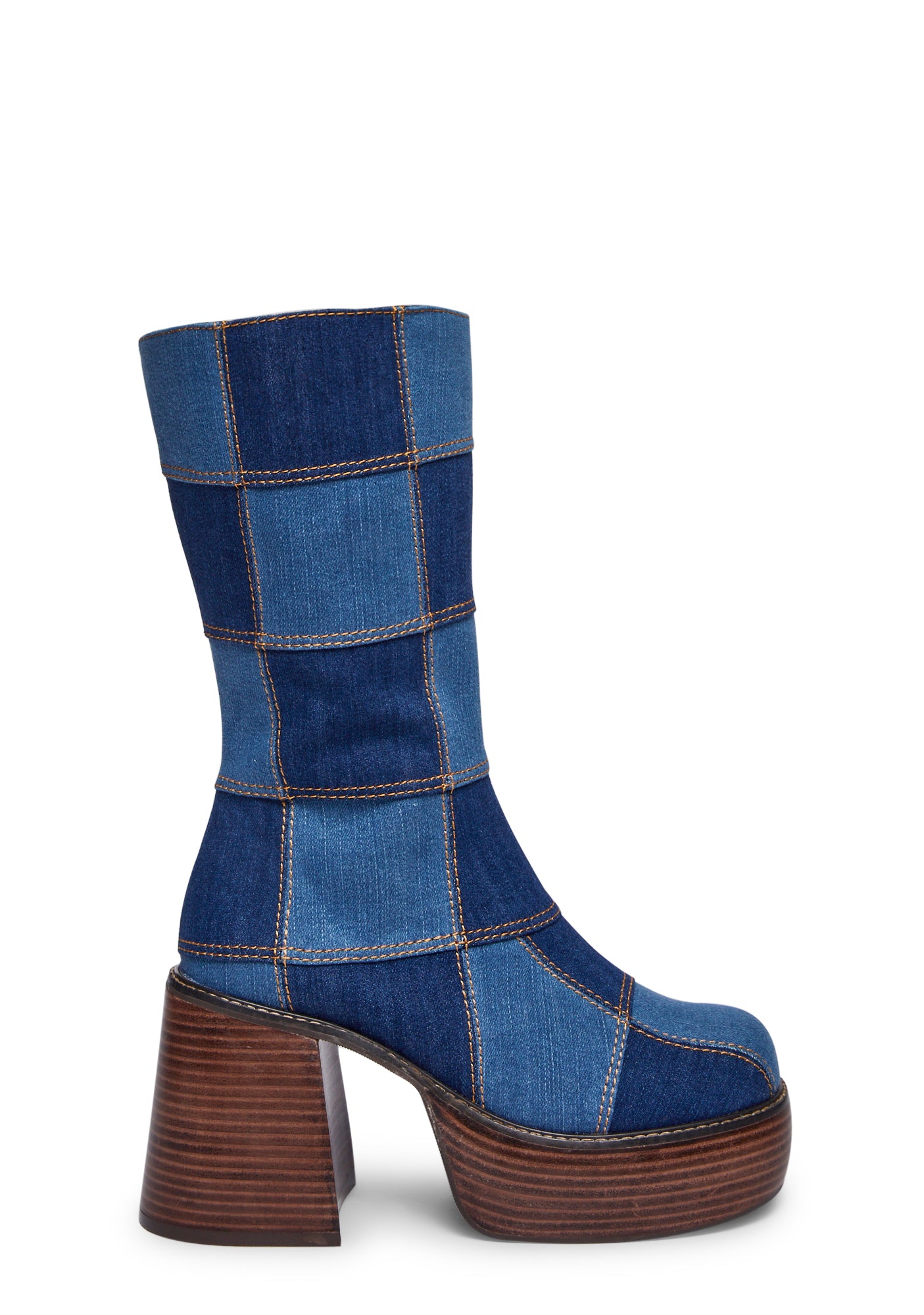 Denim boots online best sale