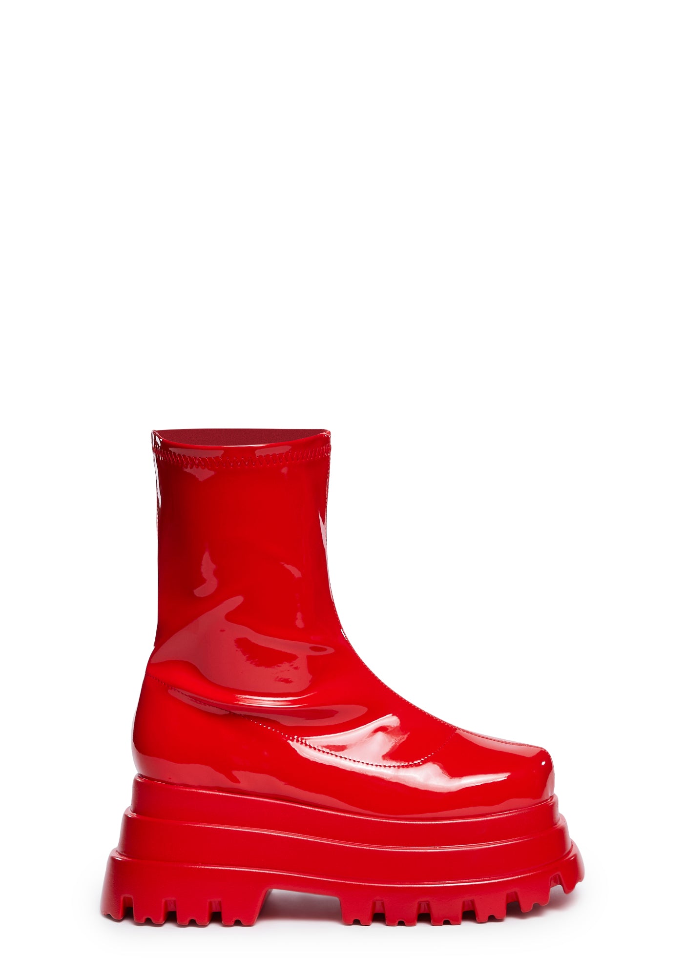 Red lug boots new arrivals