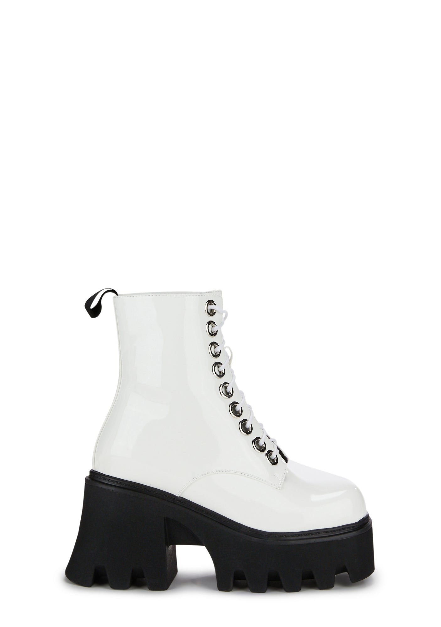 White chunky boots platform sales