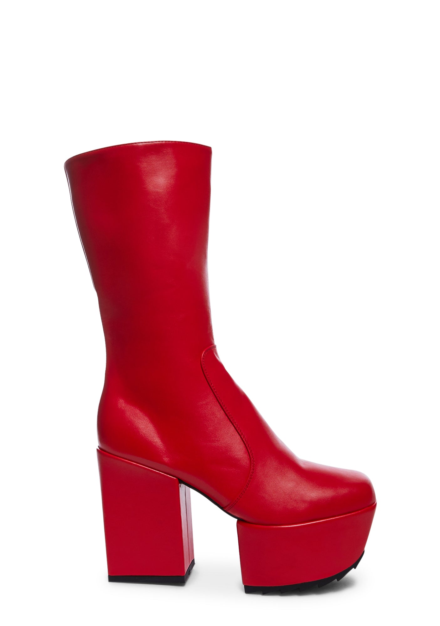 Wide fit online red boots