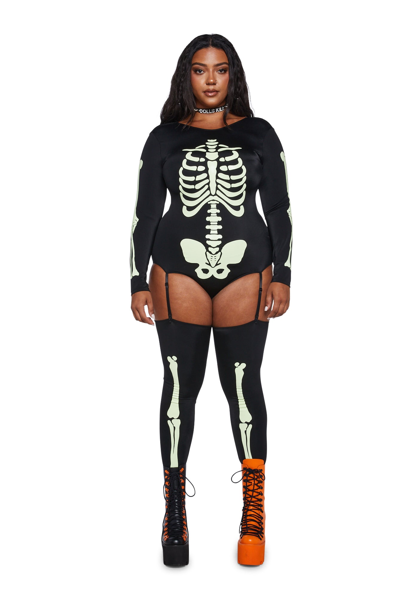Plus size skeleton 2025 onesie