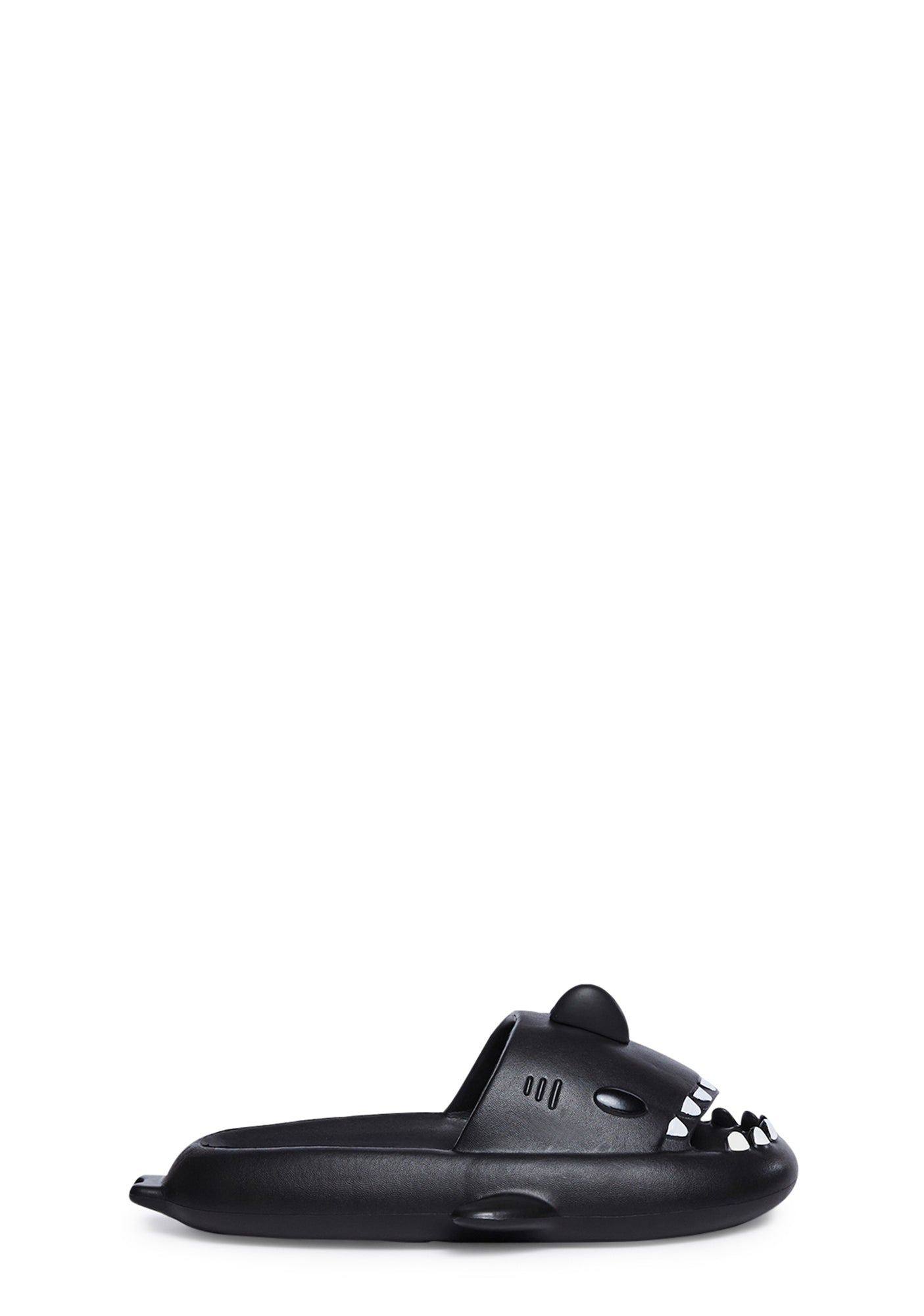 Shark Slide Sandals - Black â Dolls Kill