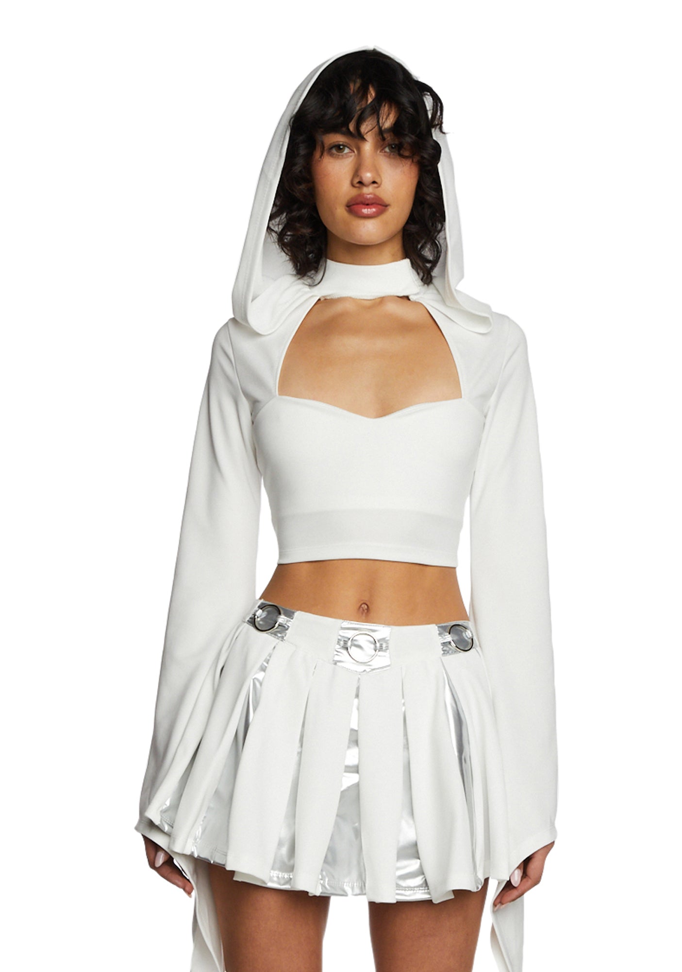 Star Wars Galactic Princess Leia Star Wars Space Cheerleader Sexy Womens Halloween Costume White Dolls Kill
