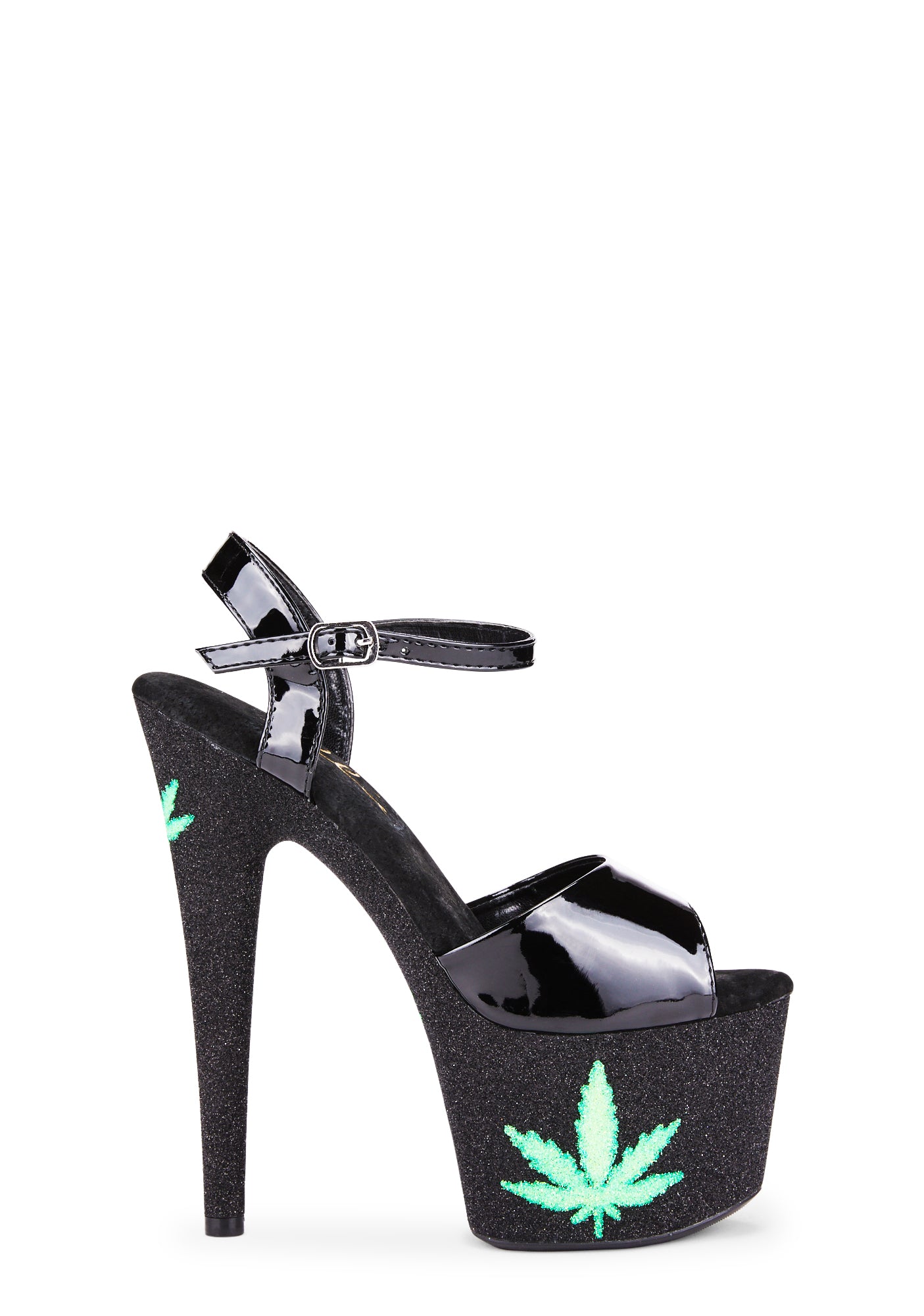 Heels with cheap leaf design