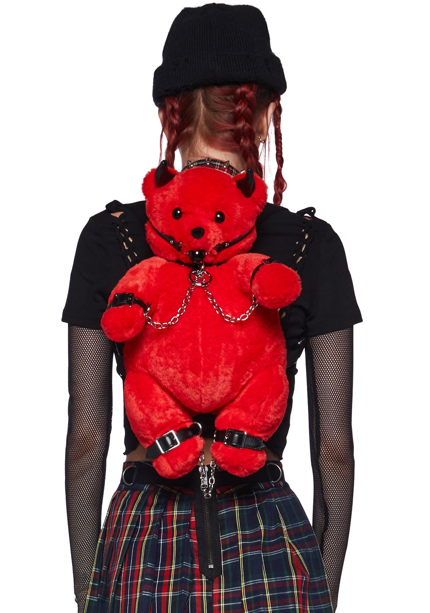 Current Mood Devil Teddy Backpack Red Dolls Kill