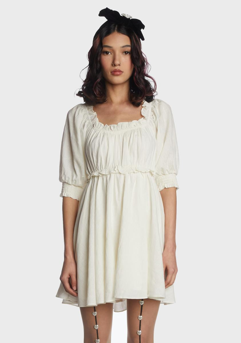 Babydoll Empire Waist Mini Dress