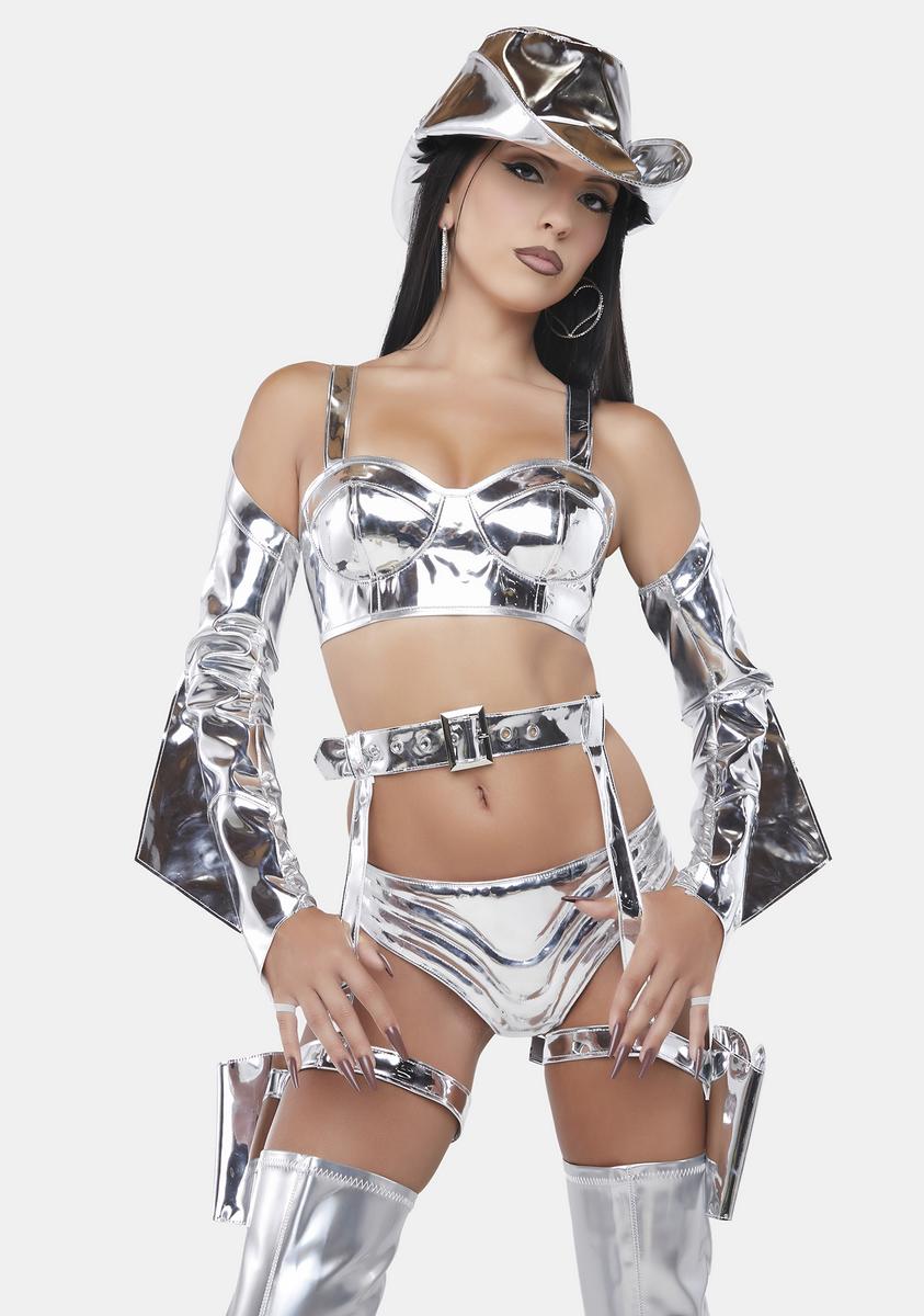 silver cowgirl dress Fringe Cowgirl Romper, Silver Sequin Fringe Backless Disco Romper, Space Cowboy Outfit, Bachelorette Party Costume, Festival Costume