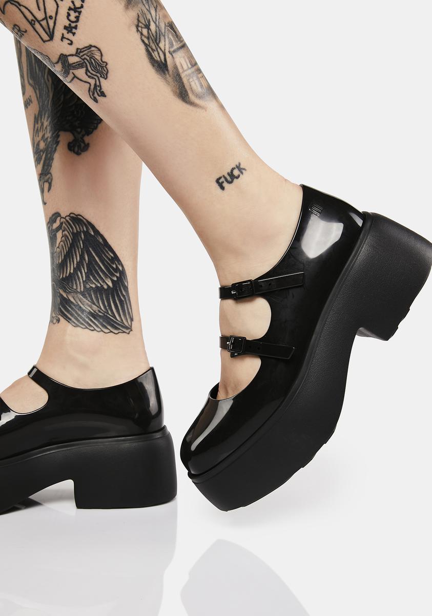 Melissa Platform Mary Janes Black – Dolls Kill1