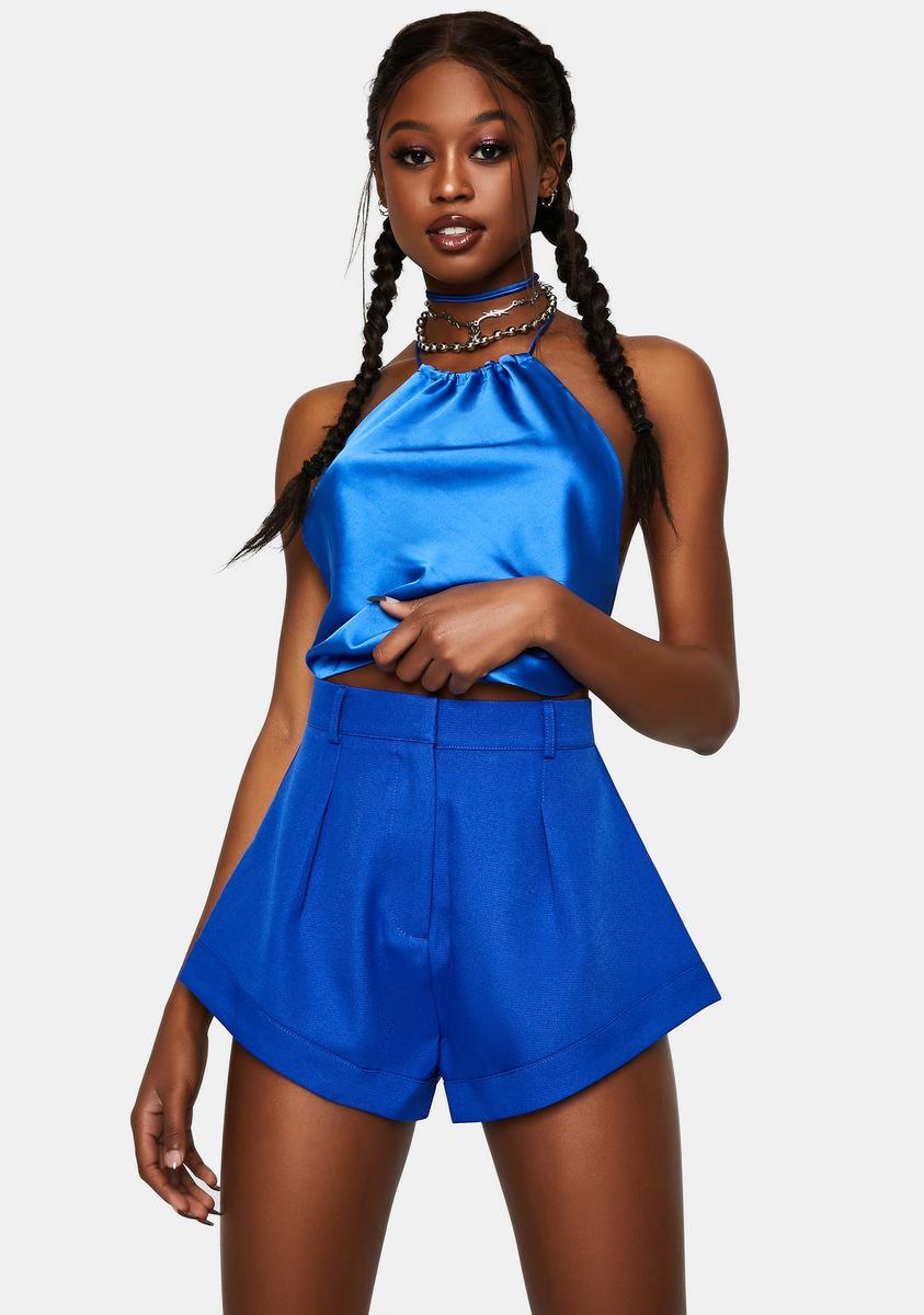 Lioness Blue In Bloom Mini Shorts – Dolls Kill