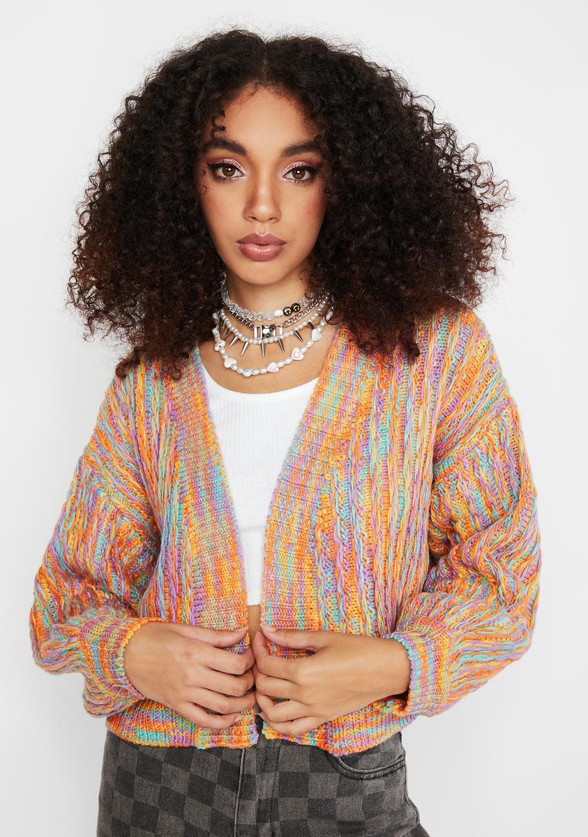 Dolls kill hotsell rainbow cardigan