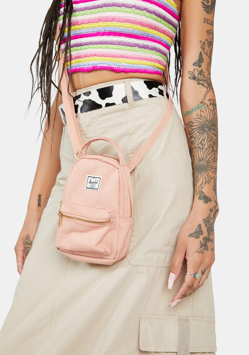 Herschel Mini Nova Crossbody Backpack Pink Cafe Creme Dolls Kill