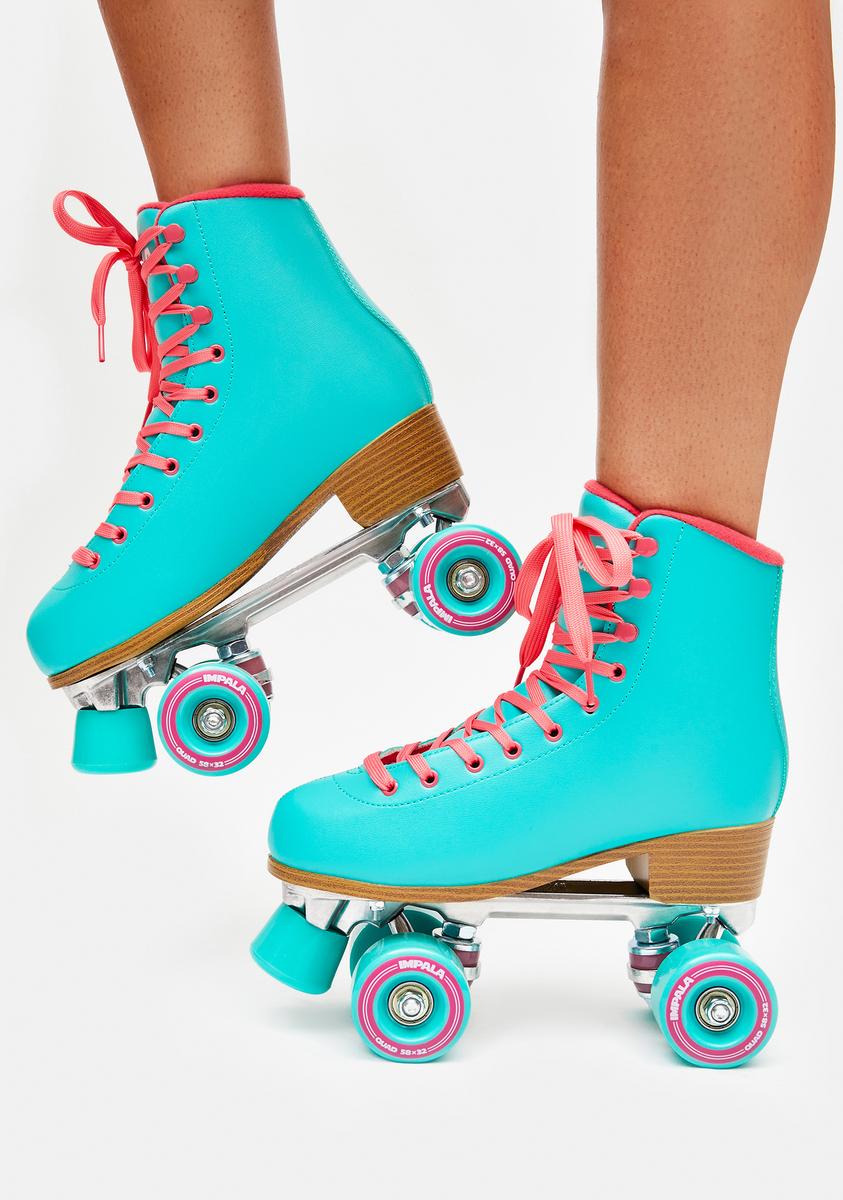 Impala Rollerskates Aqua Impala Quad Roller Skates Dolls Kill