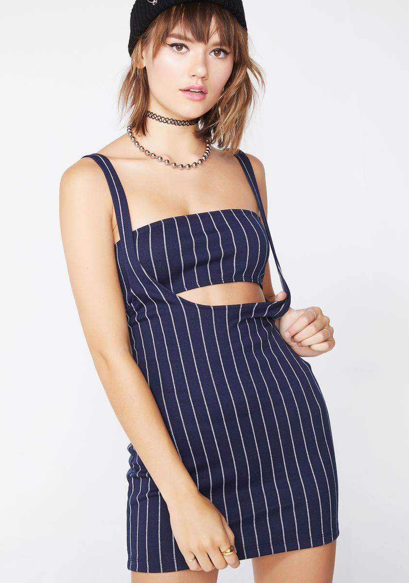 Navy Pinstripe Petra Mini Dress Dolls Kill Navy Pinstripe Petra Mini Dress Dolls Kill