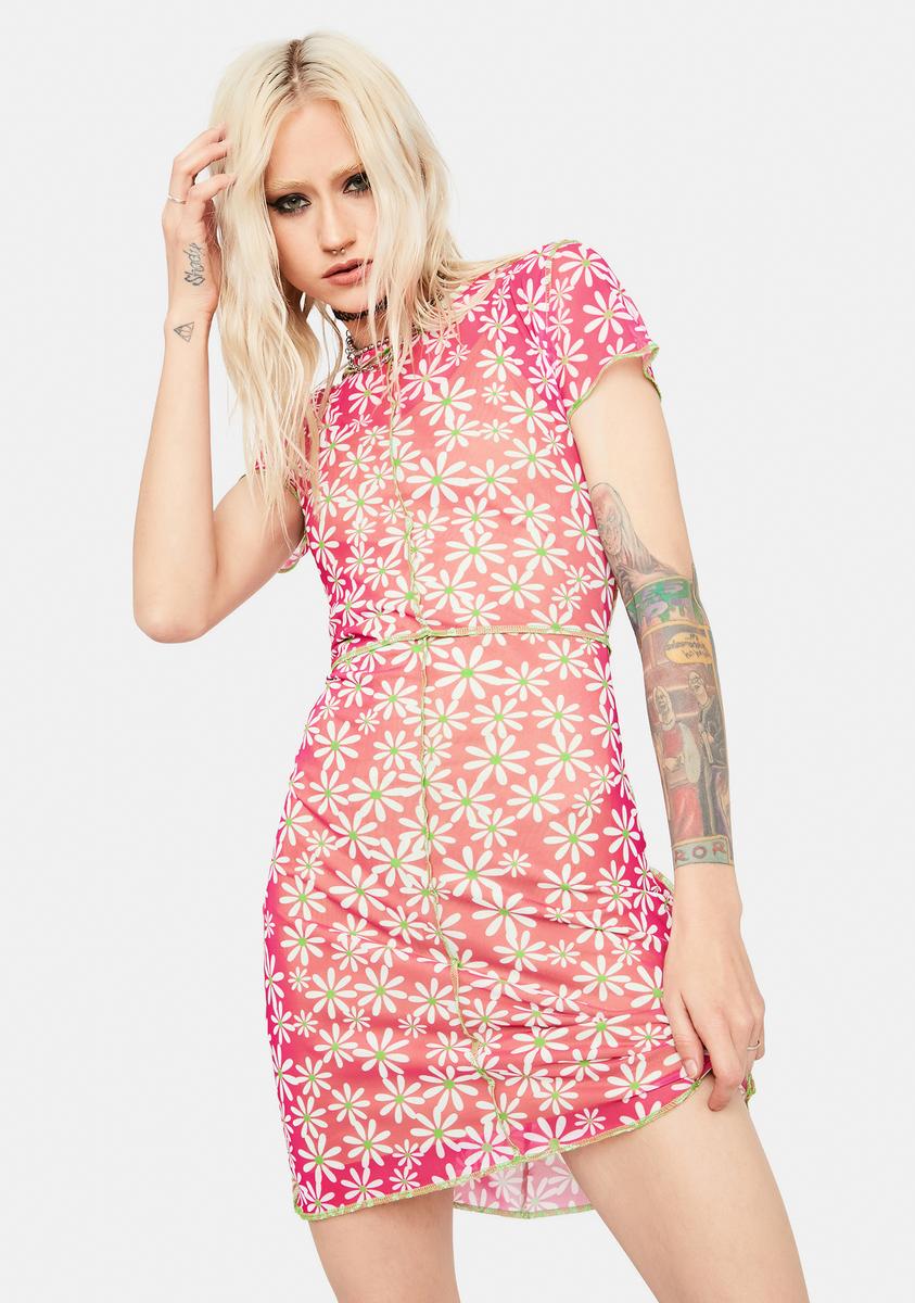 ragged priest mesh dress Craft Mesh Mini Dress