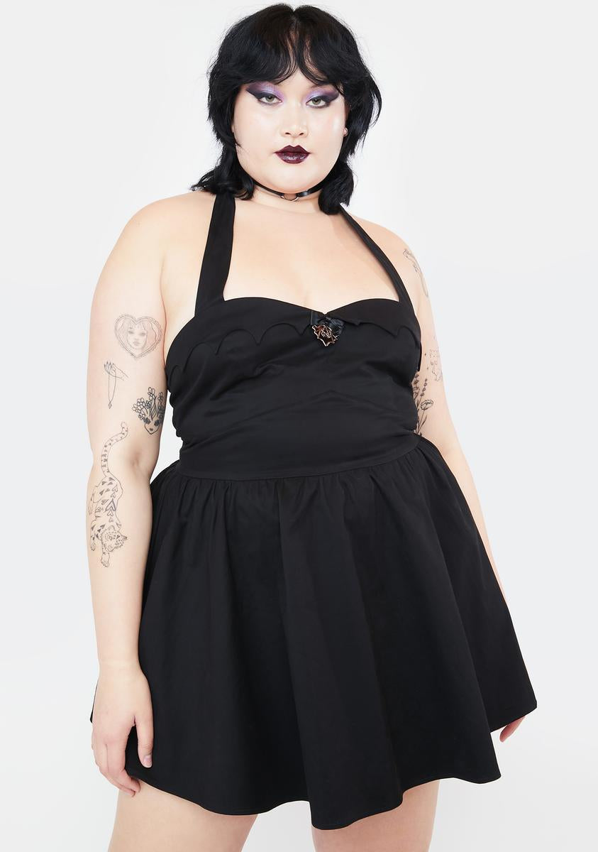 Plus Size The Grave Girls Halter Dress With Sweetheart Neckline