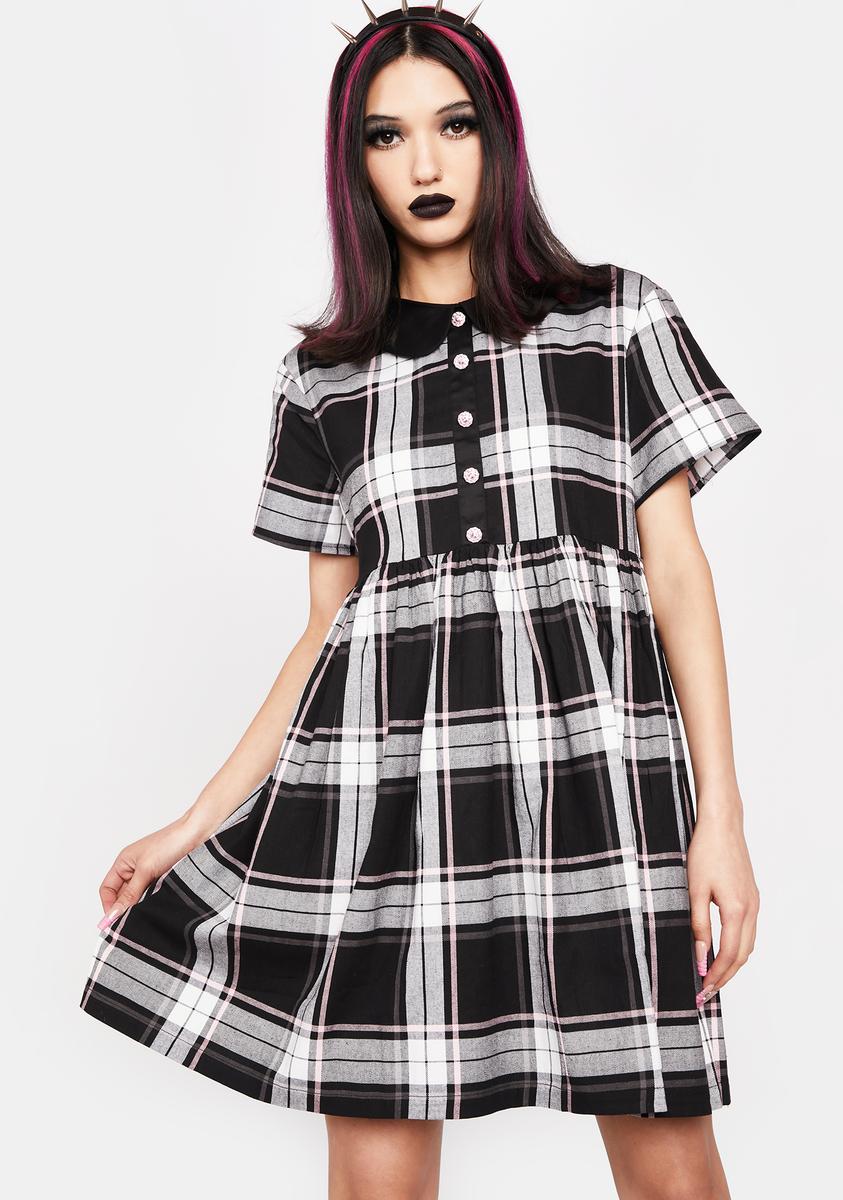plaid skater dress Black Friday Plaid Babydoll Dress