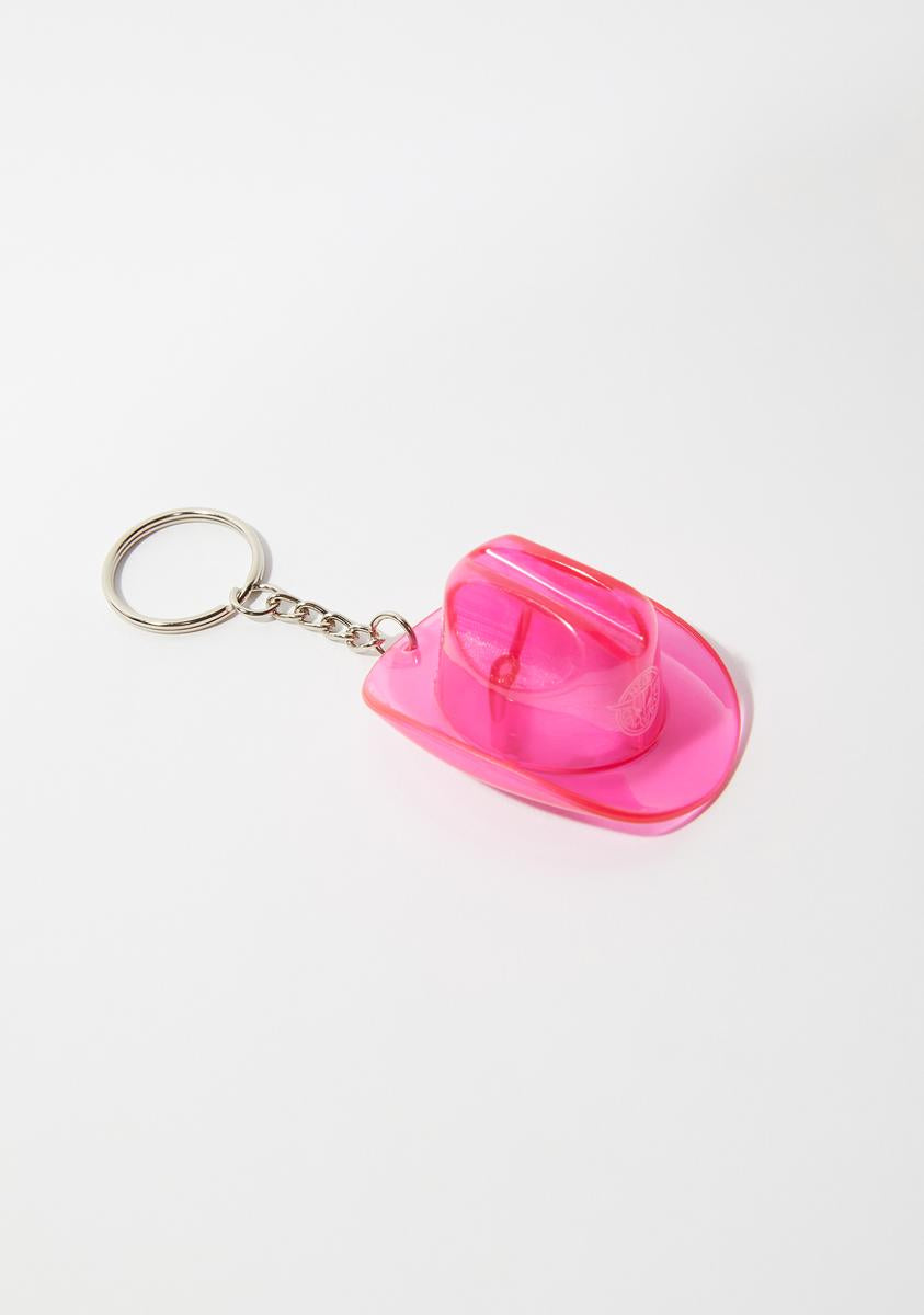 Neon Cowboys Glow In The Dark Cowboy Hat Bottle Opener Keychain Dolls