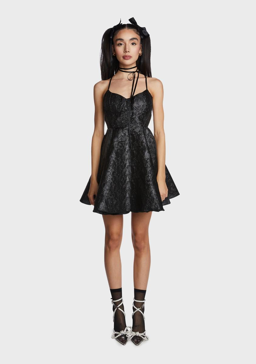 Jacquard Mini Dress