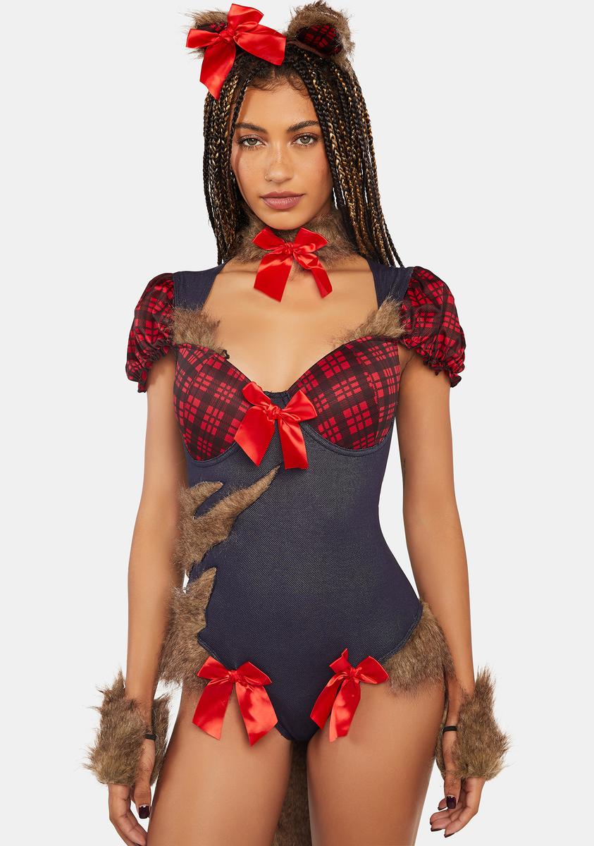 Female Werewolf Costume Set Multi – Dolls Kill - Main Image