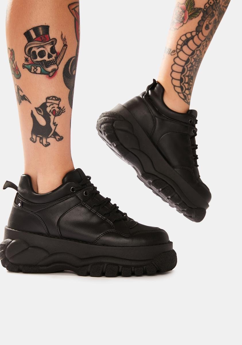 Altercore Black Mossi Chunky Platform Sneakers – Dolls Kill