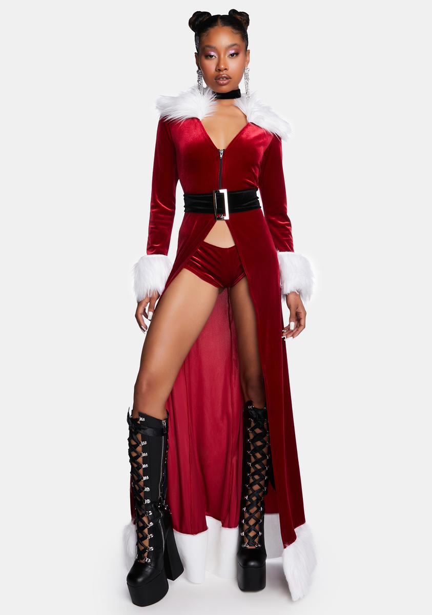 Roma 3 Piece Claus Velvet Costume Set - Red Dolls Kill Roma 3 Piece Claus Velvet Costume Set - Red Dolls Kill